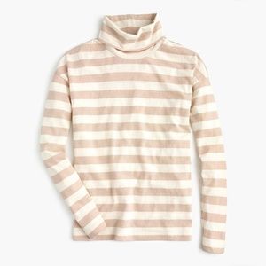 NWT J.CREW Women Sand Multi Deck-striped Loosefit
